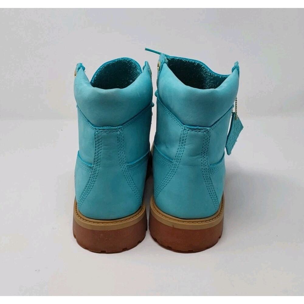 Timberland x Villa 6” Premium Boots Aqua Blue Nubuck Juniors Size 7/Women's 8.5 - Picture 3 of 16